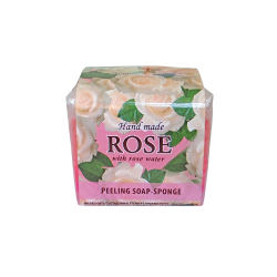 Пилинг сапун-гъба „White rose & Olive” – 65гр.