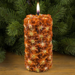 Коледна свещ аромати 14 см.