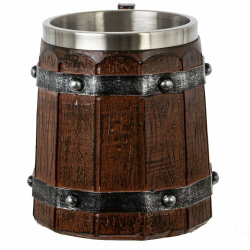 Масивна халба тип бъчва с удобна дръжка 11.5см