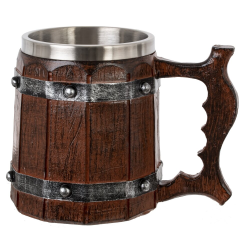 Масивна халба тип бъчва с удобна дръжка 11.5см