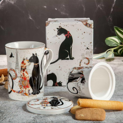 Подаръчен Комплект за Чай Cat Collection 300 мл
