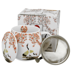 Подаръчен Комплект за Чай Japan Collection - Sakura & Cranes 430 мл