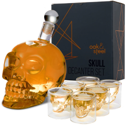 Сет за Уиски Oak & Steel Skull