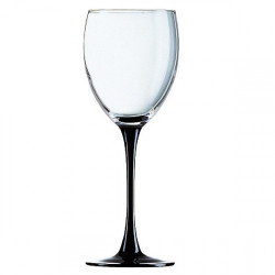 Чаши за вино на черно столче 250 мл, 6 броя Lace