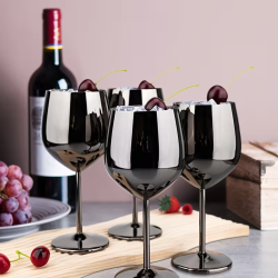 Черни чаши от неръждаема стомана - 500мл