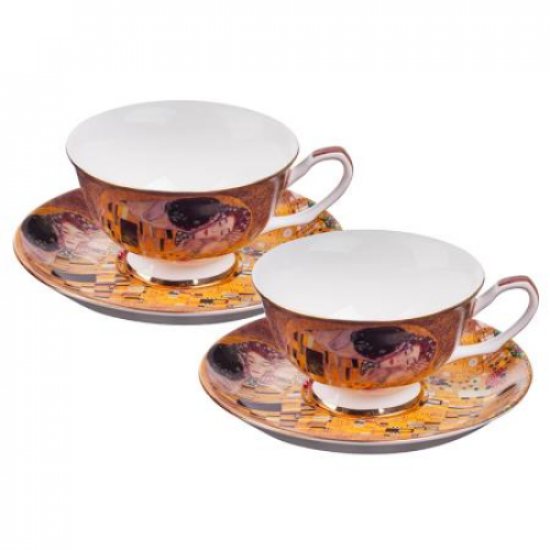 Сервиз за чай с чинийки - Целувката Lancasterна най-ниска цена - podaratsi.bg