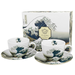 Подаръчен Комплект Чаши Hokusai Katsushika Collection - The Great Wave