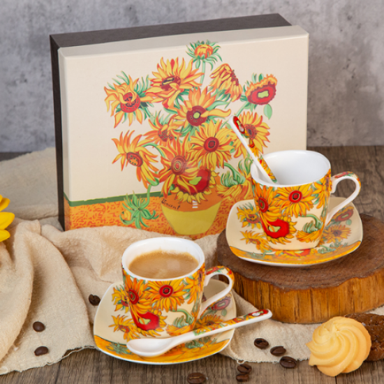 Сервиз за кафе Van Gogh's Sunflowersна най-ниска цена - podaratsi.bg