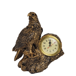 Декоративен часовник статуетка Орел
