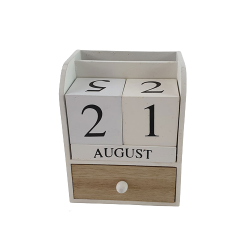 Дъвен календар с чекмедже