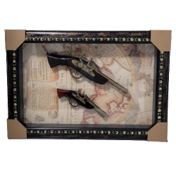 Картина с антични пистолети