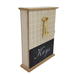 Кутия за ключове с дървен капак Keys