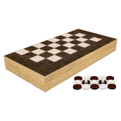 Дървен шах и табла Walnut Burl