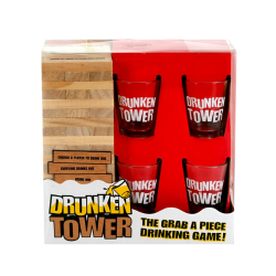 Настолна игра "Дженга" с 4 шота "Drunken Tower"
