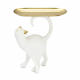 Статуетка "бяла котка със златен поднос"на най-ниска цена - podaratsi.bg