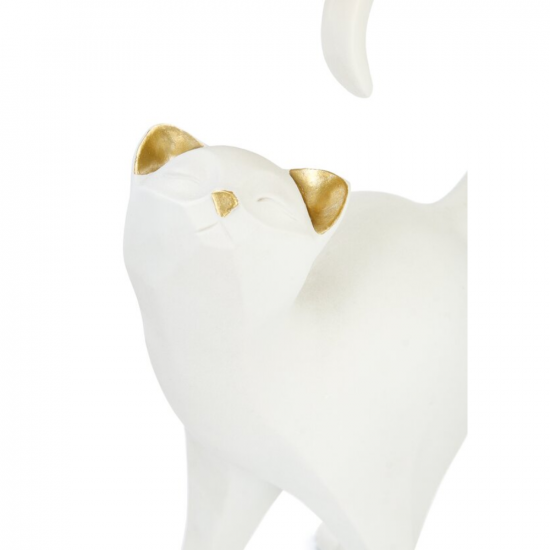 Статуетка "бяла котка със златен поднос"на най-ниска цена - podaratsi.bg