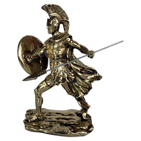 Бойна фигура на Ахил, устремен в атака с копие и щит