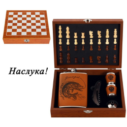 Комплект манерка с шах и аксесоари "Наслука!"
