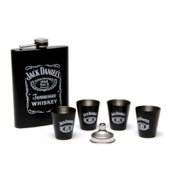 Подаръчен комплект манерка с шах и аксесоари Jack Daniels