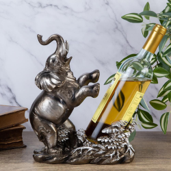 Декоративна фигура Слон с поставка за бутилка